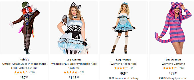 Alice In Wonderland Costumes Alice In Wonderland Costumes